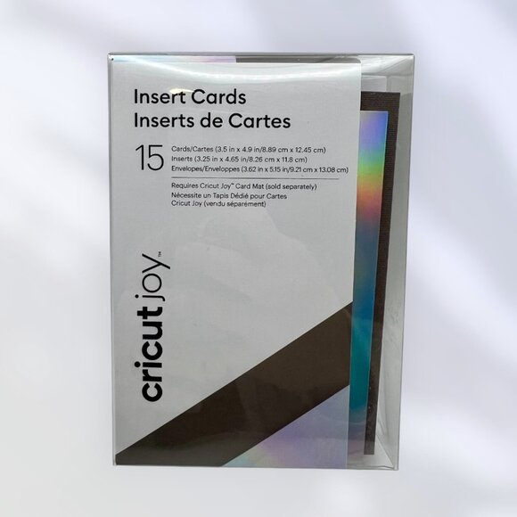 Cricut Joy Insert Cards, Gray/Silver Holographic 4.25" x 5.5" - Picture 1 of 3